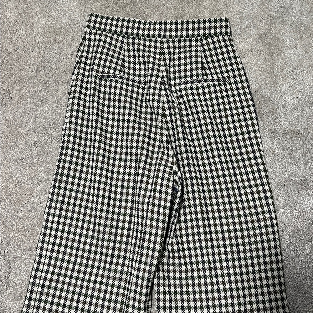 Boss Hugo Boss Virgin Wool High Waisted Dress Pants Trousers Plaid Size 4 - Picture 7 of 12